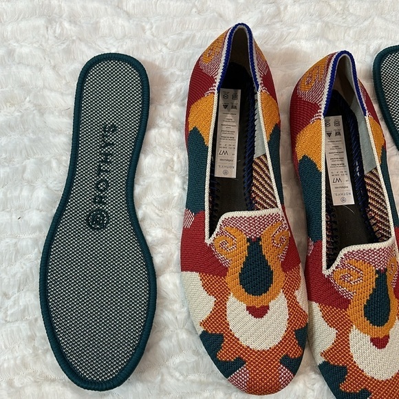 Rothy's Women's Moroccan Amber Loafer (Retired Colorway) size 7 orange flats - Picture 3 of 9